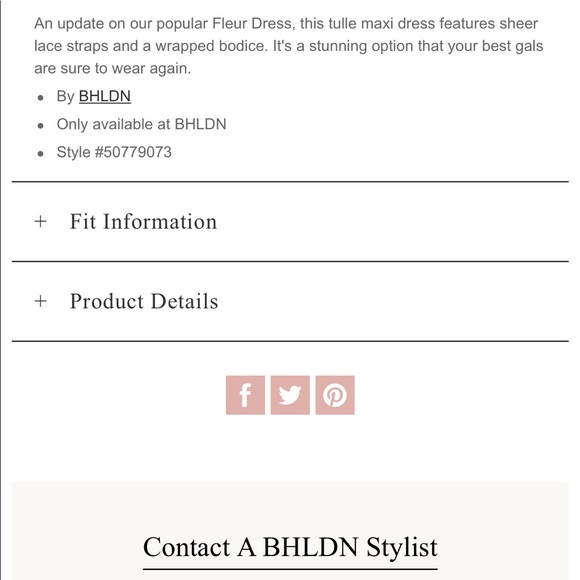 BHLDN Navy Fleur Dress - Picture 5 of 6